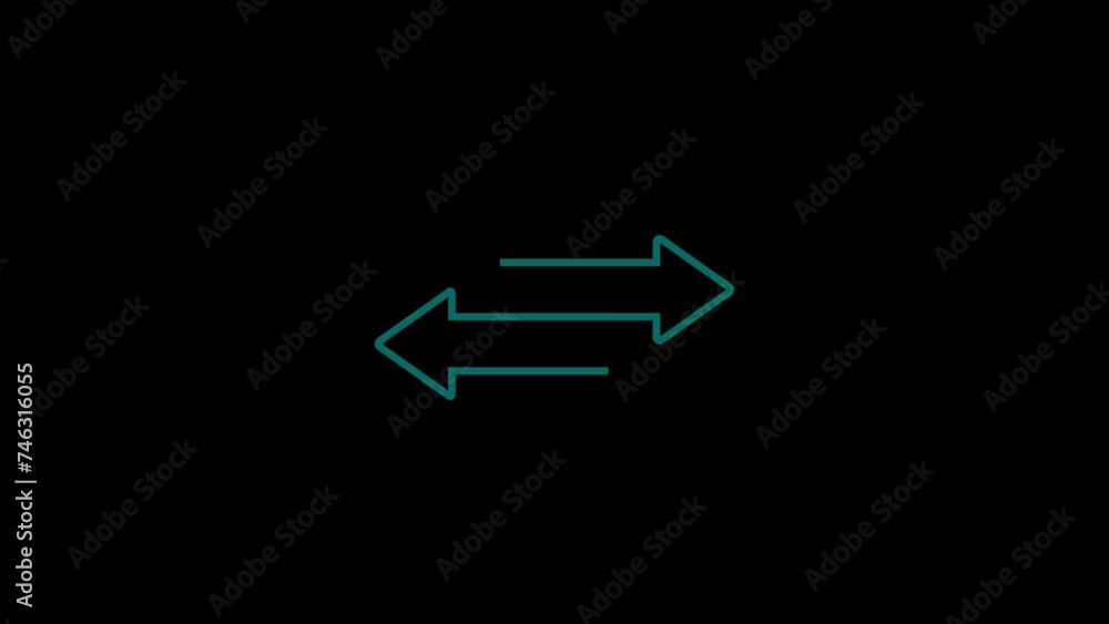 Aufkleber animated zoom out white line ui icon. minimize digital window. seamless loop 4k video with alpha cha