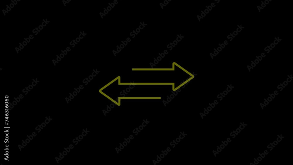 Aufkleber animated zoom out white line ui icon. minimize digital window. seamless loop 4k video with alpha cha
