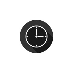 Clock icon isolated on transparent background