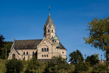 Fototapeta na wymiar Erlöserkapelle Mirbach am Eifelsteig