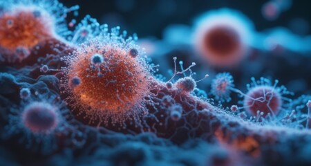 Obraz premium Molecular dance - The intricate ballet of life's building blocks