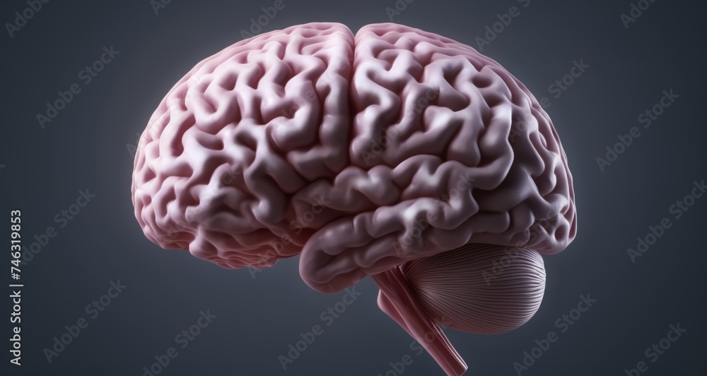 Aufkleber exploring the intricate complexity of the human brain