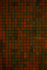 Kachel Hintergrund mit rot orangen dekorativen Kacheln