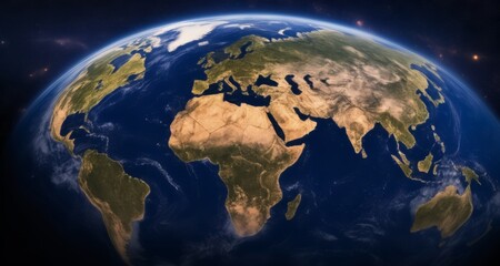 The Earth, a beautiful blue marble from space - obrazy, fototapety, plakaty
