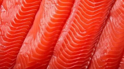 Isolated Salmon Slices - What a Treat.