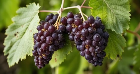  Bountiful harvest - Fresh, ripe grapes ready for picking