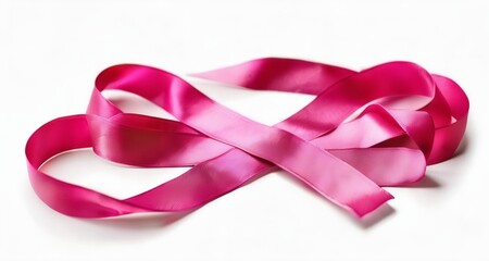  Pink ribbon symbolizing breast cancer awareness