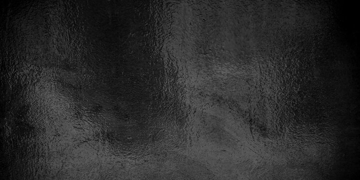 Hintergrund Banner: Gl&auml;nzende schwarze Metalltextur - Reflektierende Folie