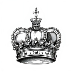 crown vector on white background