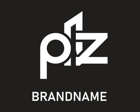 Letter pz logo design template