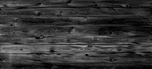 Elegante Holzmaserung: Hintergrund aus schwarzen Holzbrettern