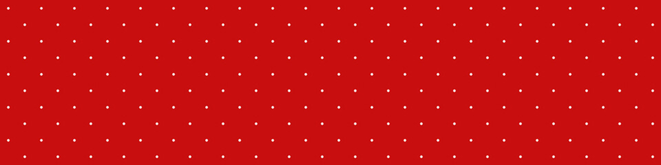 Hintergrund Banner rot mit weißen nahtlosen Punkten