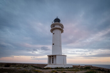Cape Barberia Lighthouse, Formentera, Pitiusas Islands, Balearic Community, Spain