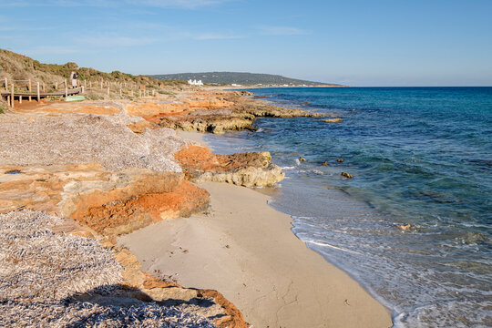 Migjorn beach, Formentera, Pitiusas Islands, Balearic Community, Spain