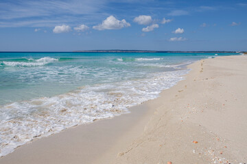 Es Arenals, Migjorn beach, Formentera, Pitiusas Islands, Balearic Community, Spain