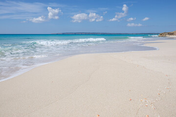 Es Arenals, Migjorn beach, Formentera, Pitiusas Islands, Balearic Community, Spain