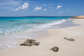 Es Arenals, Migjorn beach, Formentera, Pitiusas Islands, Balearic Community, Spain