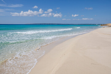 Es Arenals, Migjorn beach, Formentera, Pitiusas Islands, Balearic Community, Spain