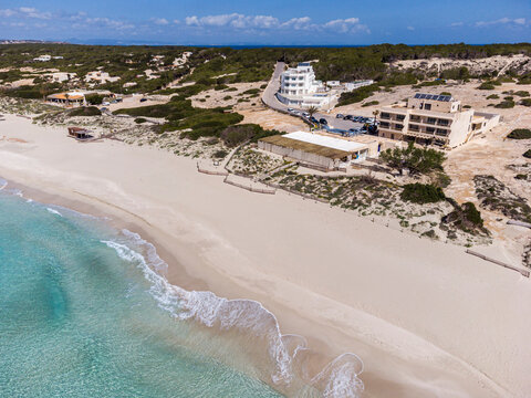 Es Arenals, Migjorn beach, Formentera, Pitiusas Islands, Balearic Community, Spain