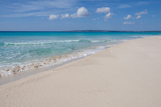 Es Arenals, Migjorn beach, Formentera, Pitiusas Islands, Balearic Community, Spain