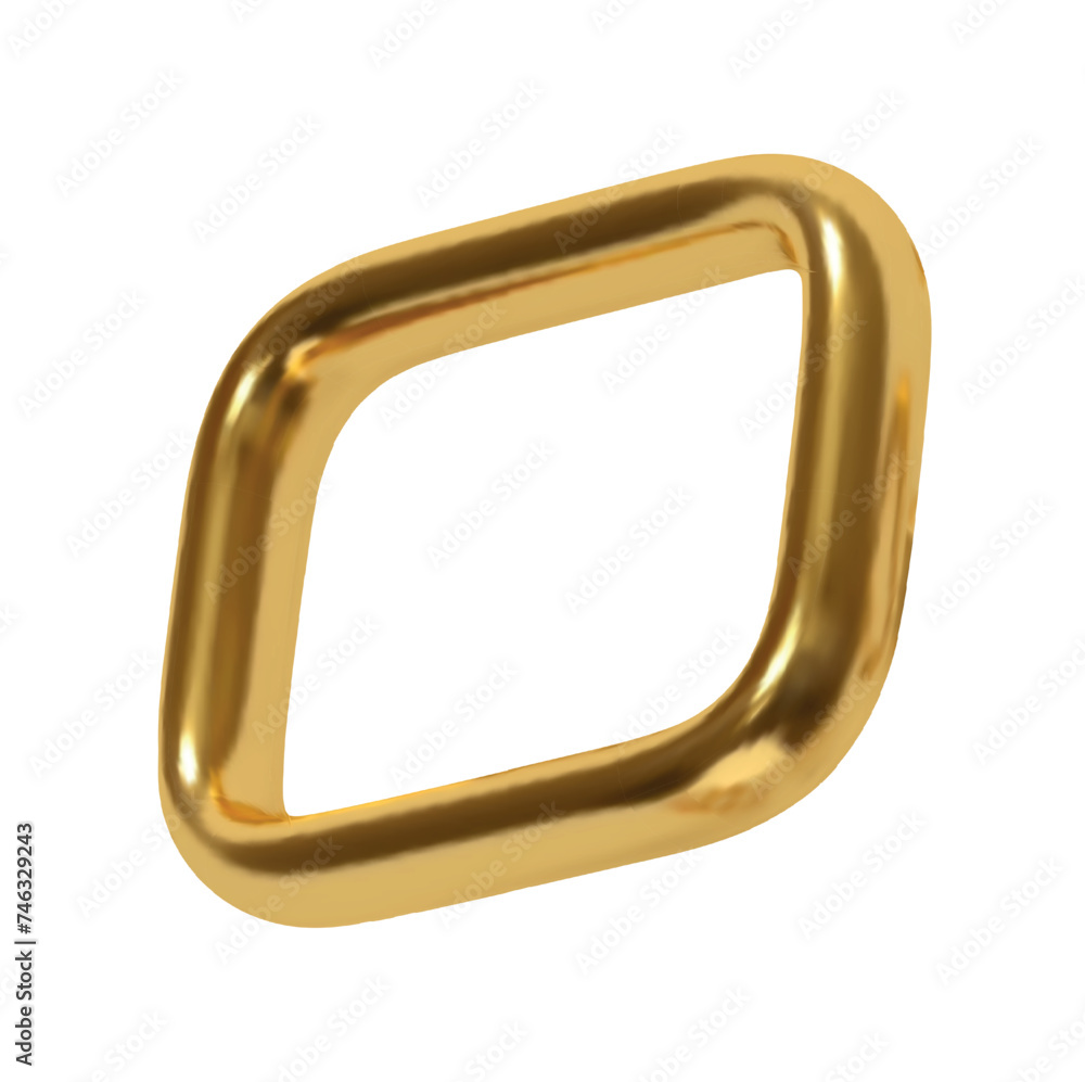 Poster gold speech bubbles. minimal chat golden dialog bubble line icon. realistic 3d design isolated on wh