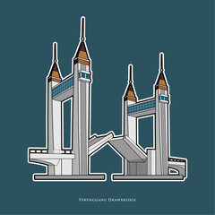 Vector of Terengganu Drawbridge, Terengganu