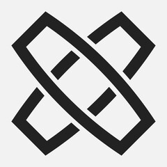 Simple logo on a white background. Business element