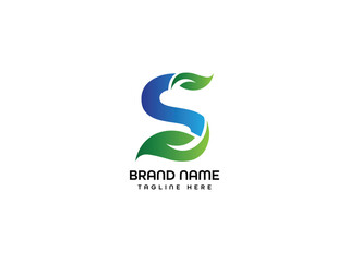 s leaf business logo design