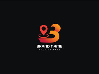 b location logo design