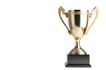 Fototapeta na wymiar Glorious Trophy Victory on Transparent Background, PNG