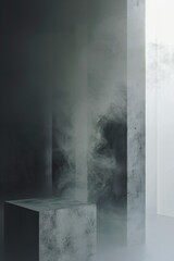 Abstract post mortem minimal background Generative Ai 