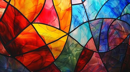 Colorful Stained Glass Window Design
