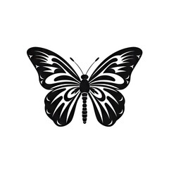 Butterfly Icon, Moth Symbol, Flying Insect Silhouette, Minimal Butterflies Wings Pictogram