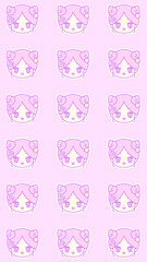 16:9 ヘアアクセガール⭐︎壁紙⭐︎