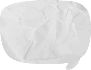 old paper speech bubble