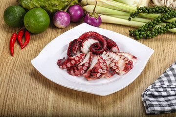 Jamanese cuisine - sashimi with octopus
