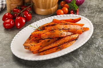 Baked batat with with spices
