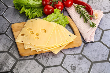 Masdam cheese slices for snack