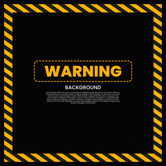 Under construction design with space for text, featuring warning symbol and yellow-black color scheme, suitable for airport business concepts.