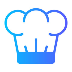 chef hat gradient icon