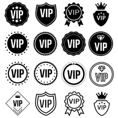 Vip icon vector set. Very important person illustration sign collection. club symbol.