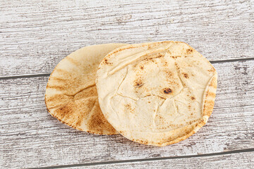 Traditional eastern round pita bread