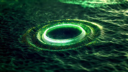 abstract green particle background