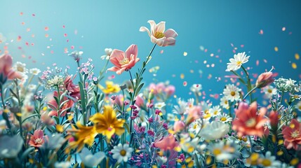Fototapeta na wymiar Background with flowers.