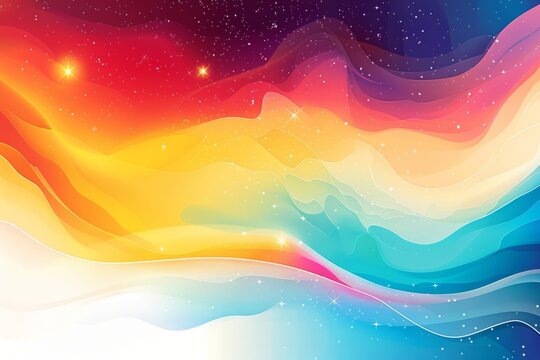 Abstract background for festival of colors (Holi), or other spring or color related awareness day. 