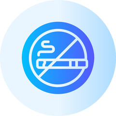 no smoking gradient icon