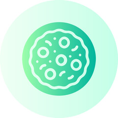 pizza gradient icon