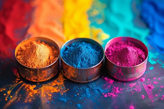 Abstract background for festival of colors (Holi), or other spring or color related awareness day. 