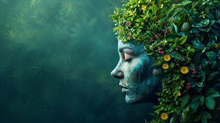 Artistic image of mother earth. World environment and mother earth day concept. generative ai  - obrazy, fototapety, plakaty