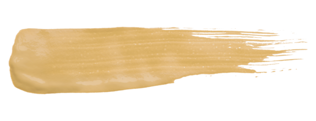 Shiny light brown brush watercolor painting isolated on transparent background. watercolor png